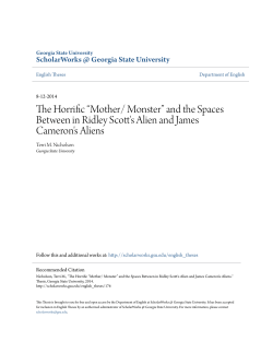 The Horrific &ldquo;Mother/ Monster&rdquo; - ScholarWorks @ GSU