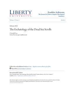 The Eschatology of the Dead Sea Scrolls