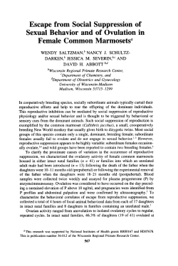 Escape from Social Suppression of Sexual Behavior and of