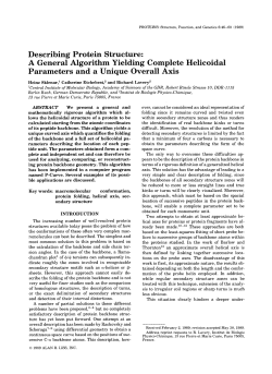 Describing protein structure: A general algorithm yielding complete