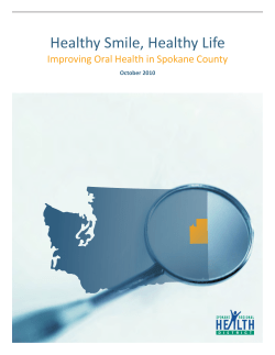 Oral Health Report - Spokane Regional Health District