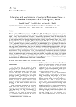Estimation and Identification of Airborne Bacteria and Fungi in the