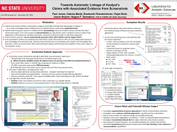 Towards Automatic Linkage of Analyst`s Claims with Associated