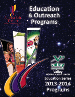 Ed Brochure 2013-14 - Alberta Bair Theater