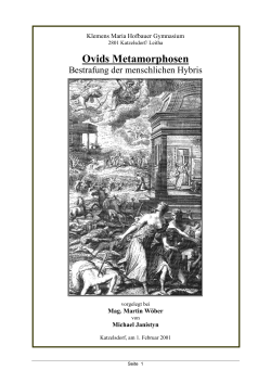 Ovids Metamorphosen