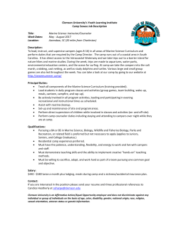 Camp Sewee &ndash; Counselor &ndash; 2017
