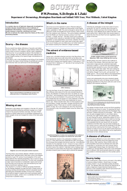 Scurvy - British Association of Dermatologists