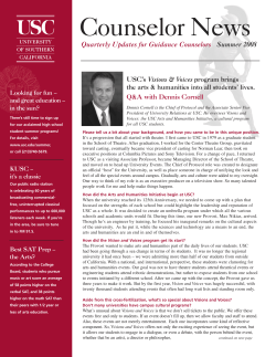 more... - USC Undergraduate Admission