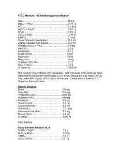 ATCC &reg; Medium 1439: Methanogenium medium
