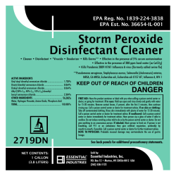 Storm Peroxide Disinfectant Cleaner