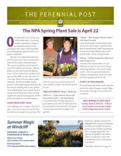 Spring 2012 - Northwest Perennial Alliance