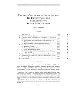 The Anti-Speculation Doctrine and Its Implications for Collaborative