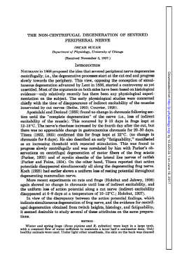 THE NON-CENTRIFUGAL DEGENERATION OF SEVERED