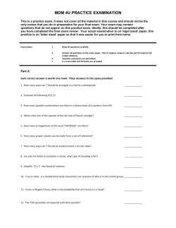 mdm 4u practice examination