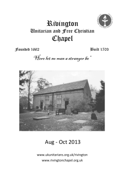 August 2013 - Rivington Chapel