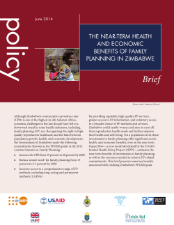 The Near-term Health and Economic Benefits of Family Planning in