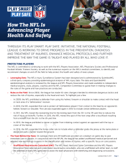 How The NFL Is Advancing Player Health And Safety
