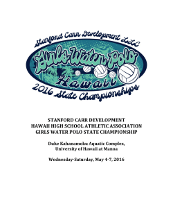 Coaches Information Packet - Hawaii High School Athletic Association