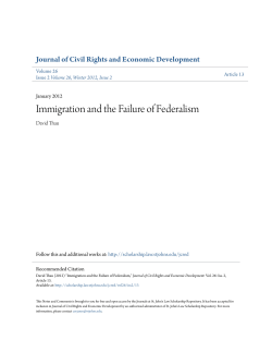 Immigration and the Failure of Federalism