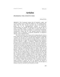 promising the constitution - Northwestern University School of Law