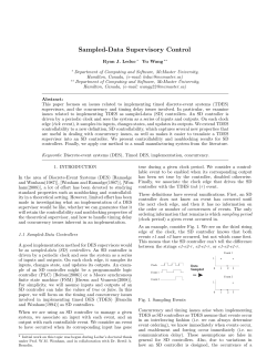 Sampled-Data Supervisory Control