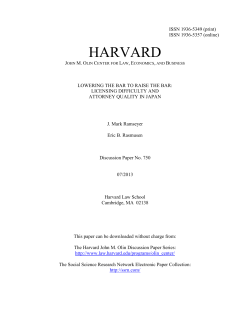 Lowering the Bar to Raise the Bar: Licensing Difficulty and Attorney