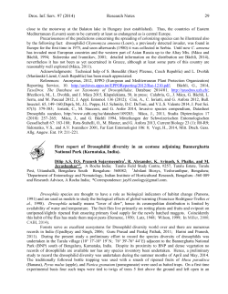 Kosuda, K. Viability of Drosophila melanogaster female flies carrying