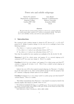 Power sets and soluble subgroups