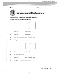 Chapter 11 Extra Practice Sheets