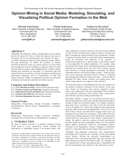 Opinion Mining in Social Media: Modeling, Simulating, and