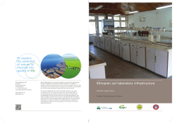 Ethiopian soil laboratory infrastructure - Wageningen UR E