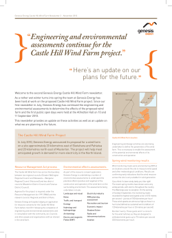 Castle Hill Wind Farm Newsletter 2 PDF