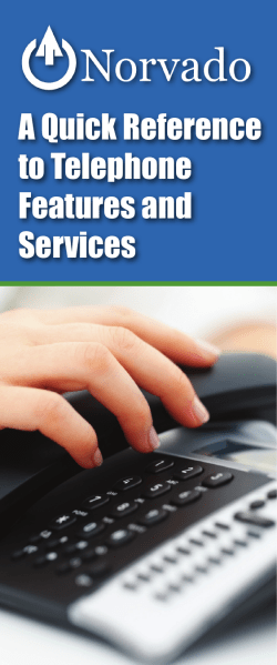 Telephone Feature Booklet