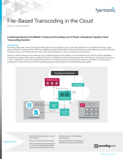 File-Based Transcoding in the Cloud