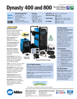 Dynasty - Miller Welding