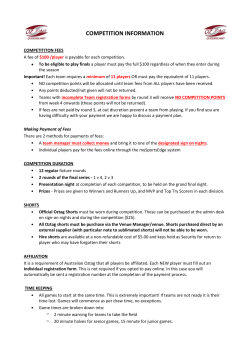 competition information