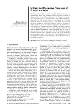 Entropy and Dissipative Processes of Friction and Wear
