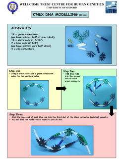 DNA modelling recipe - Wellcome Trust Centre for Human Genetics