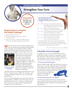 Strengthen Your Core - Kettering Health Network