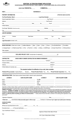 addition / alteration permit application