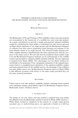 Credible Loss Ratio Claims Reserves: The Benktander, Neuhaus