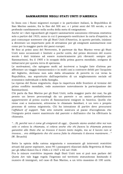 sammarinesi negli stati uniti d`america