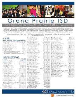 Grand Prairie ISD - Independence Title