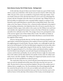 Early Geneva County, Part Of Dale County