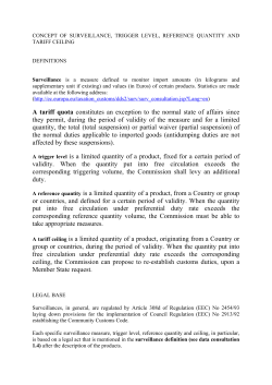 Surveillance User Guide