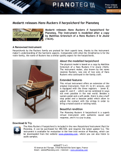 Modartt releases Hans Ruckers II harpsichord for Pianoteq
