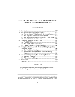 I. Introduction ....................................................................... 107 II. Child