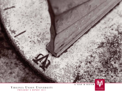 Fall 2011 - Virginia Union University