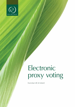 Proxy voting for UK and Irish markets