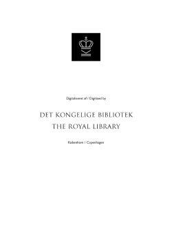 DET KONGELIGE BIBLIOTEK THE ROYAL LIBRARY